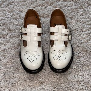 White Mary Jane Dr Martens
